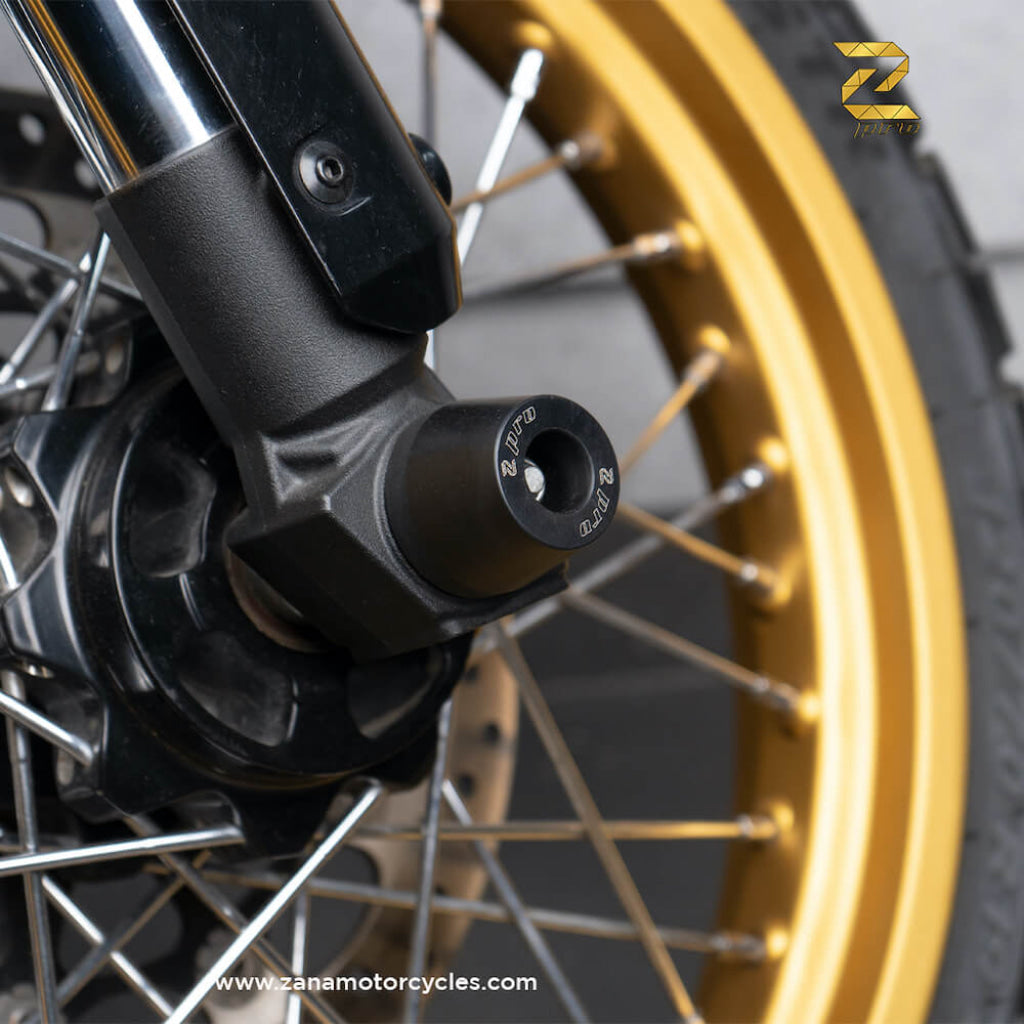 Ducati Scrambler Protection - Zpro Front Fork Sliders Zana Front Fork Bobbins