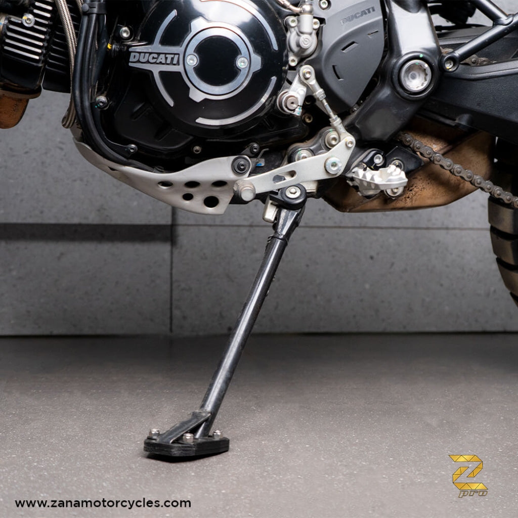 Ducati Scrambler Utility - Zpro Sidestand Extender Zana Paddock Stand Bobbins