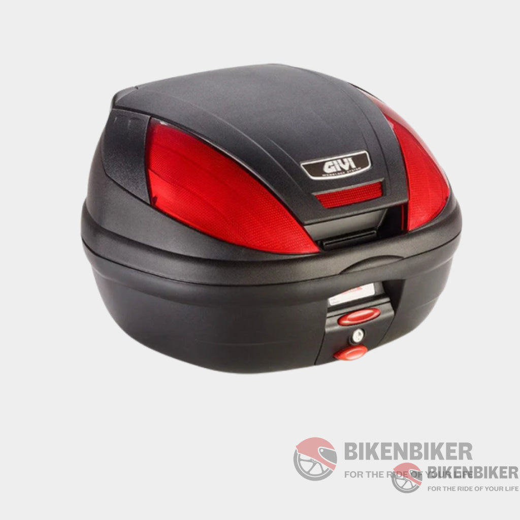 E370 Monolock Top Case - Red Reflectors Givi Topcase