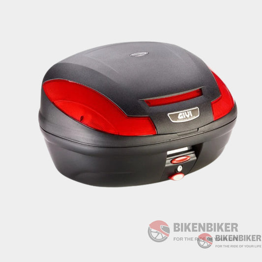 E470 Simply Iii Monolock Top Case - Red Reflectors Givi Topcase