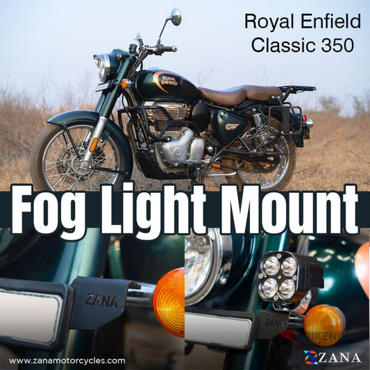 Fog Light Mount Ms For Classic 350 Reborn