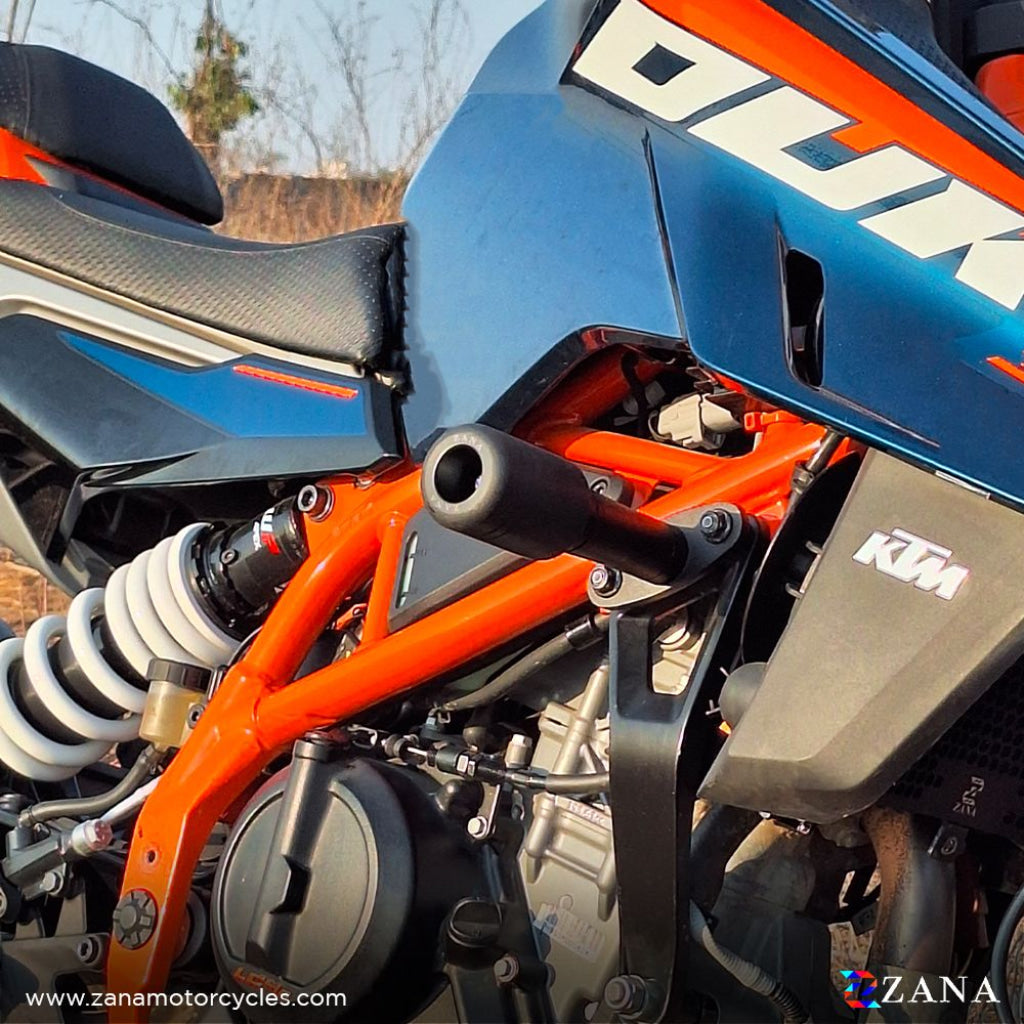 motorcycle 2019 ktm duke 390 frame sliders