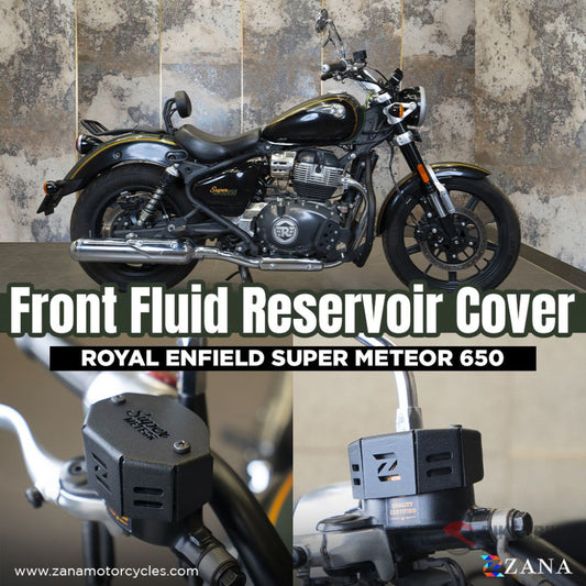 Front Fluid Reservoir Cover Aluminum For Super Meteor 650 Reservior
