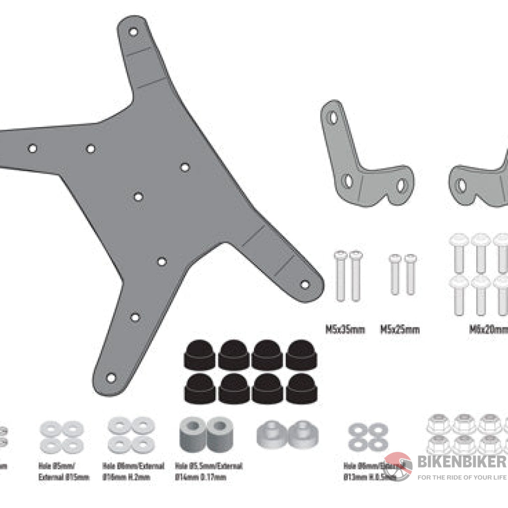 Givi D7711Kit Mounting Kit For Givi Windscreen 7710D / 7710Dt Windscreen