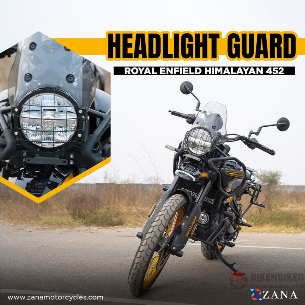 Head Light Guard Black Type-1 For Himalayan 450 Zi-8436 Headlight