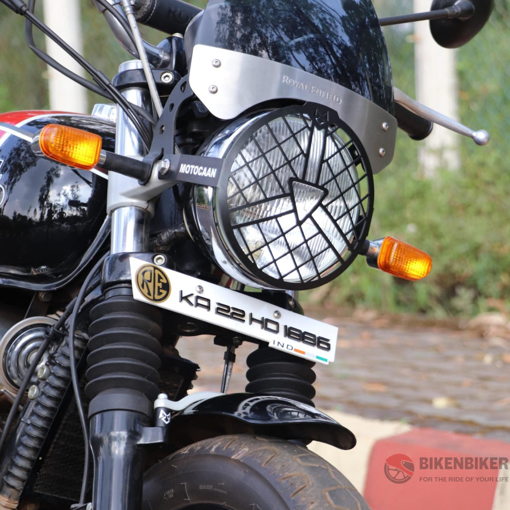 Headlight Grill For Royal Enfield Interceptor 650 - Motocaan Protection