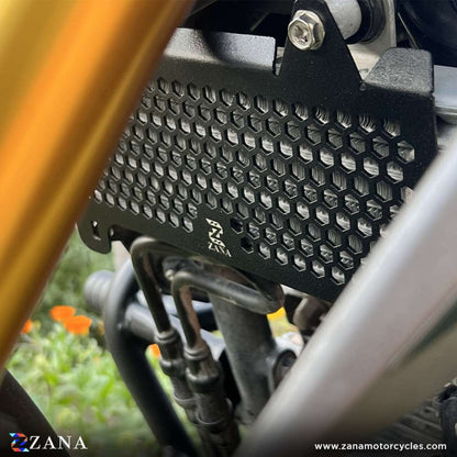 Honda Cb 300F Radiator Guard Honeycomb Black - Zana