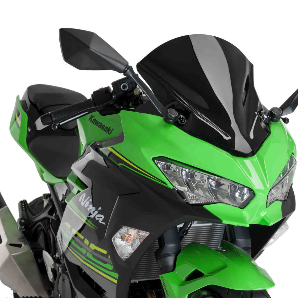 Kawasaki Ninja 400 Z-Racing Windscreen (2018 +) - Puig Black Windscreen