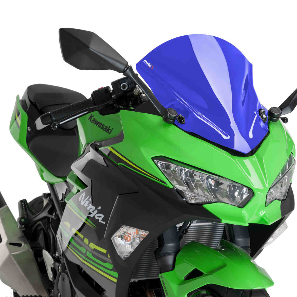 Kawasaki Ninja 400 Z-Racing Windscreen (2018 +) - Puig Blue Windscreen