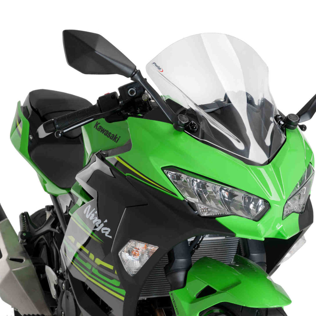 Kawasaki Ninja 400 Z-Racing Windscreen (2018 +) - Puig Clear Windscreen