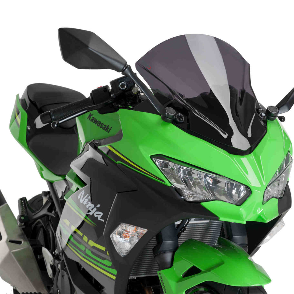 Kawasaki Ninja 400 Z-Racing Windscreen (2018 +) - Puig Dark Smoke Windscreen