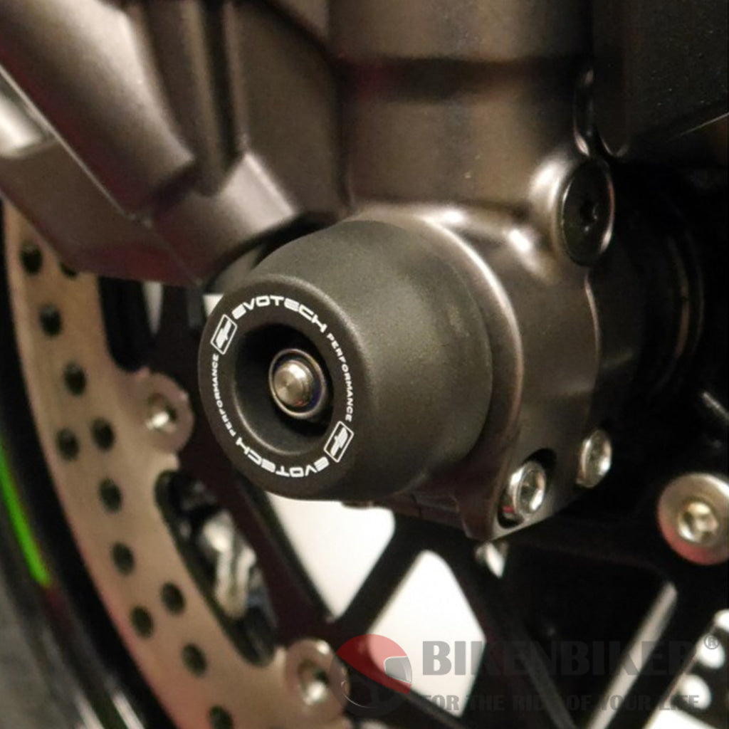 Kawasaki Ninja Zx10R Front Fork Spindle Bobbins 2016+ Evotech Performance Protection