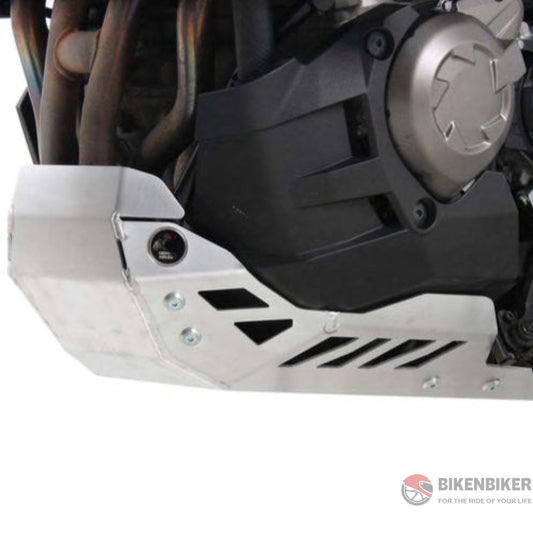 Kawasaki Versys 1000 Engine protection plate silver Hepco Becker - Bike 'N' Biker