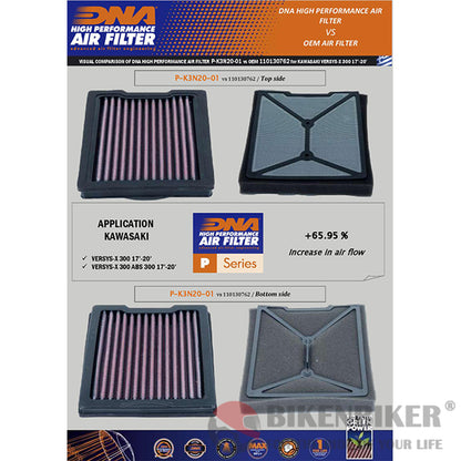 Kawasaki Versys X-300 Air Filter - Dna