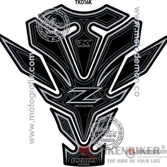 Kawasaki Z1000Sx 2011 12 13 14 15 16 Black Motorcycle Tank Pad Protector Motografix 3D Gel Tk016K -