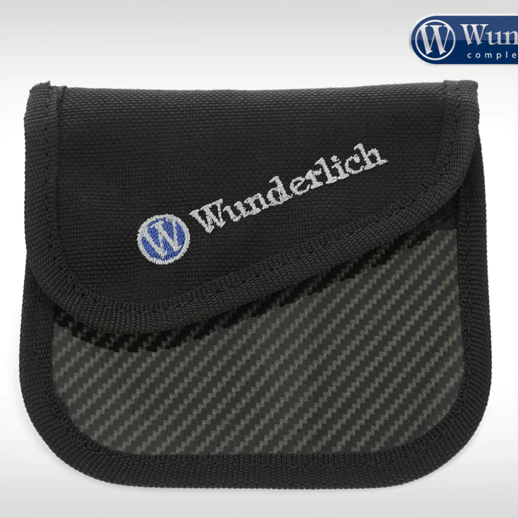 Leather Key Pouch - Wunderlich Carbon Optic