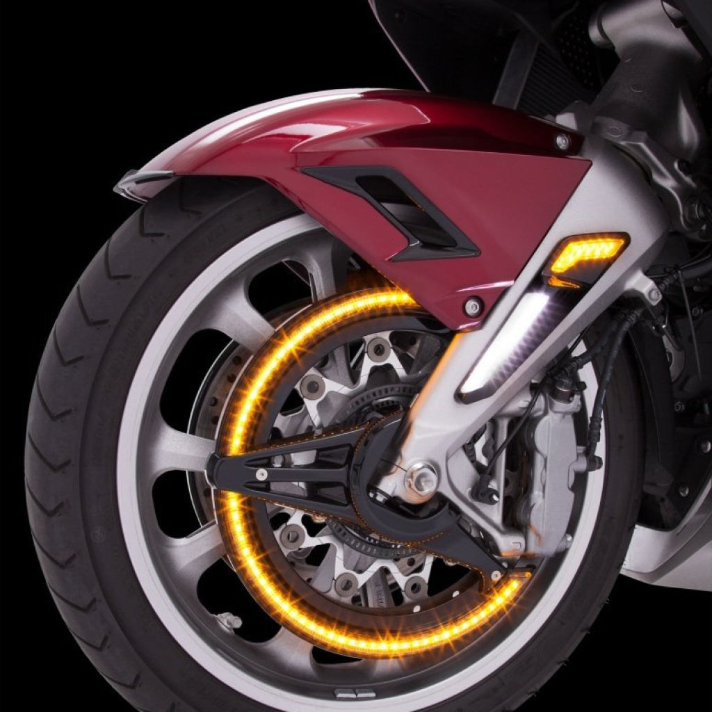 Led Rotor Covers - Honda Goldwing Ciro Goldstrike Black Accessories
