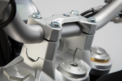 Handlebar Risers Silver 30mm For BMW F900GSA – SW-Motech