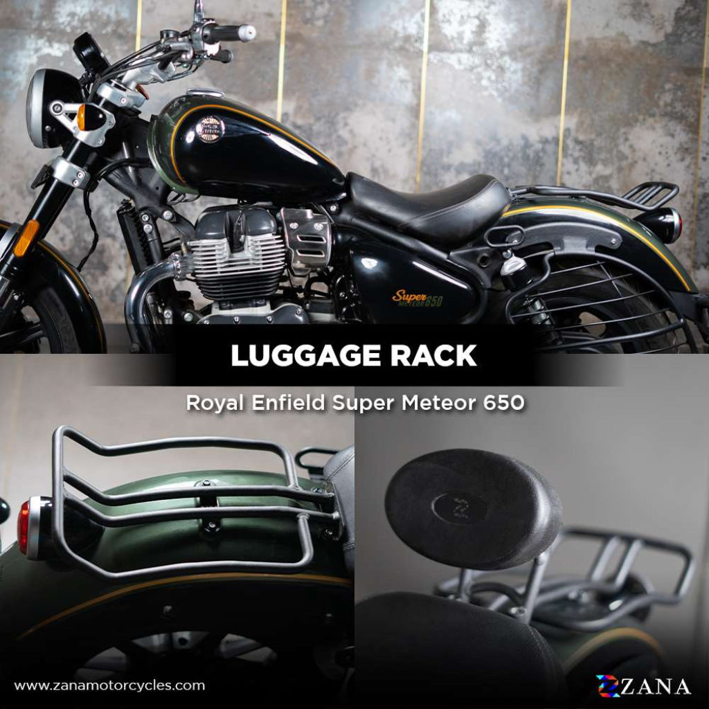Luggage Rack Compatible With Backrest For Super Meteor 650 - Zana Rear Racks