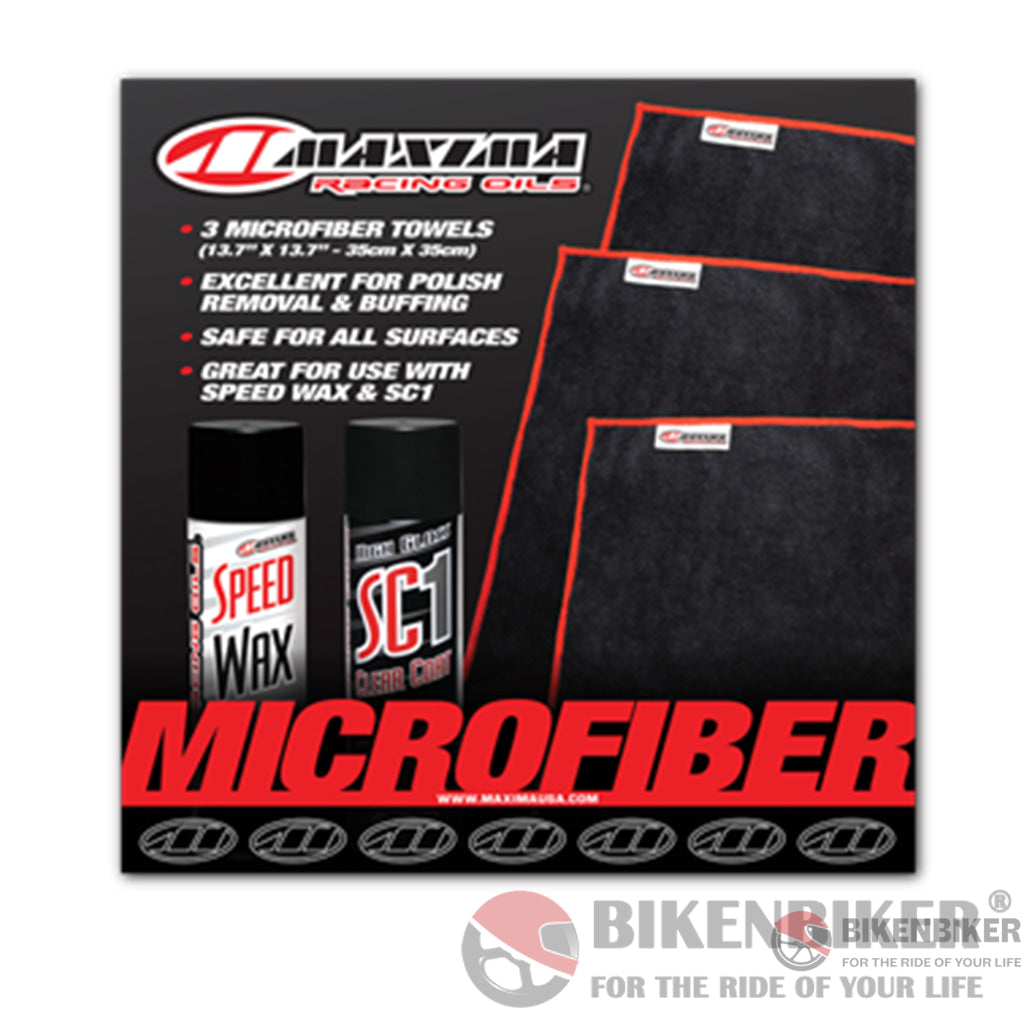 Microfiber Towels - Maxima Oils Bike Care