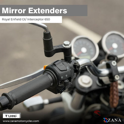 Mirror Extenders For Gt/Interceptor 650 - Zana Accessories