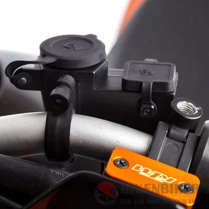 Motorcycle Handlebar Charger Mount 12V + Dual Usb - Ultimateaddons Electricals