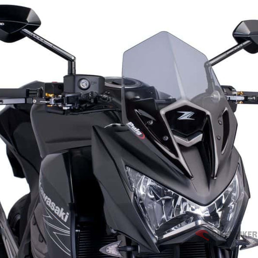 Naked New Generation Sport Windscreen For Kawasaki Z800 (2013+) - Puig Windscreen