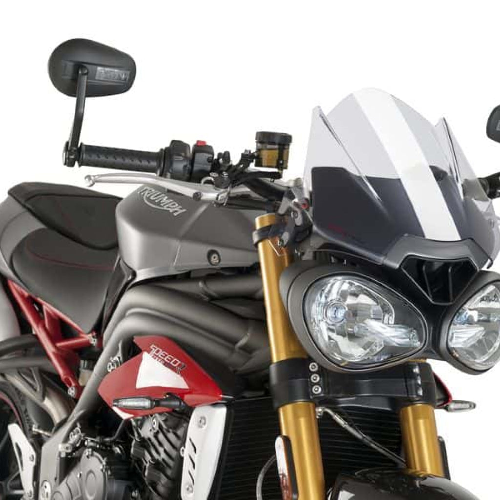 Naked New Generation Sport Windshield - Triumph Street Triple 765 R/Rs / Speed 1050 Puig Clear Wind