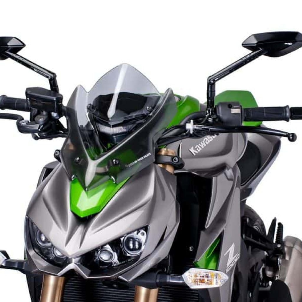 Naked Windscreen For Kawasaki Z1000 - Puig Clear Windscreen