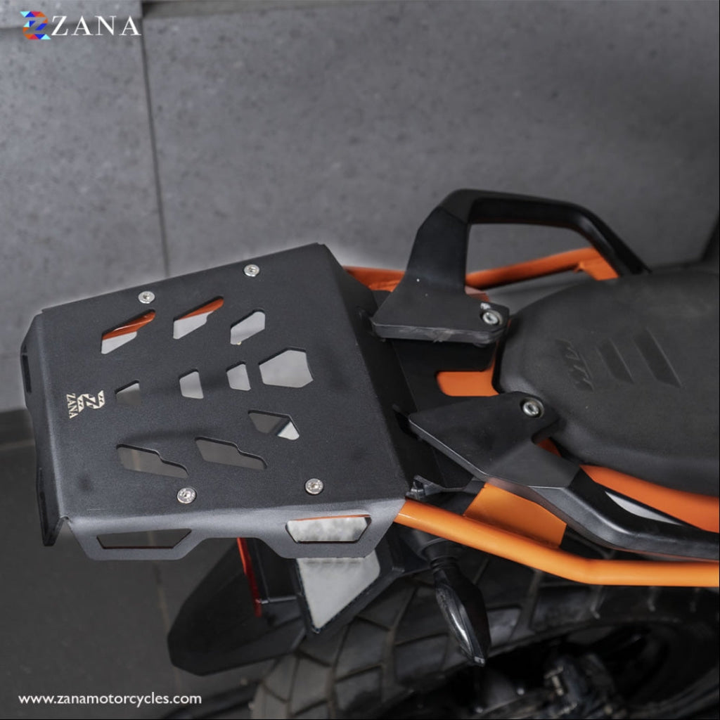 New Toprack Orange & Black Compatible With Grab Rail Ktm Adv 250/390- Zana Backrest