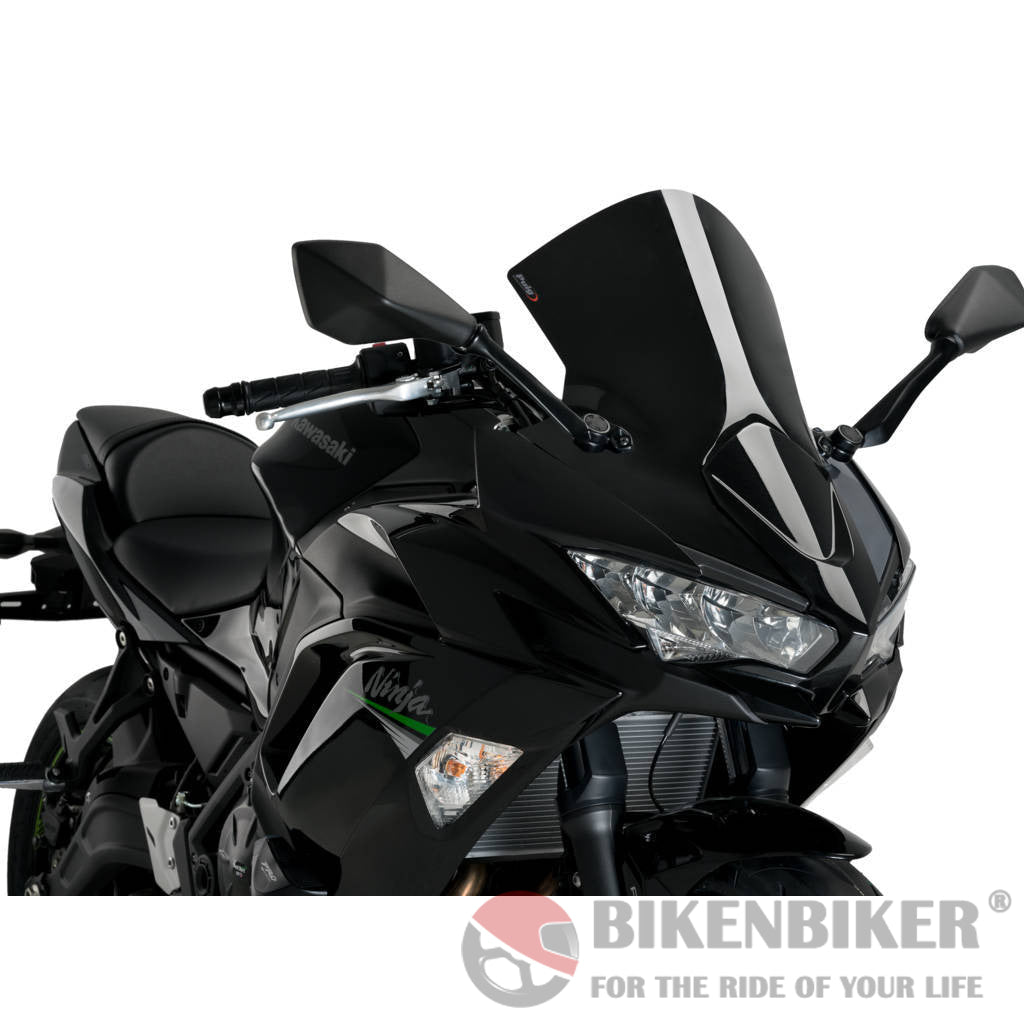 R-Racer Screen For Ninja 650 (2017+) - Puig Black Windscreen
