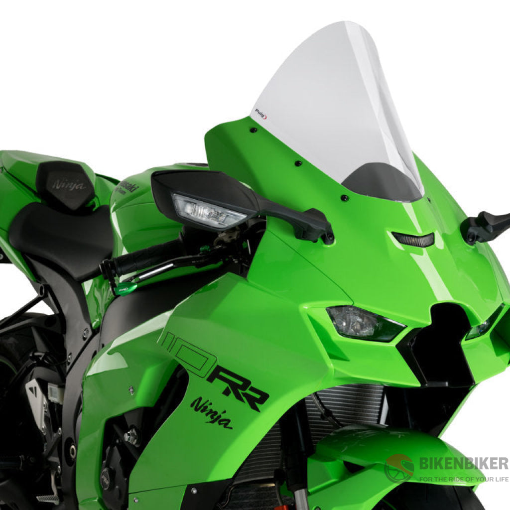 R Racing Screen For Kawasaki Zx10R 2022+ - Puig Clear Windscreen