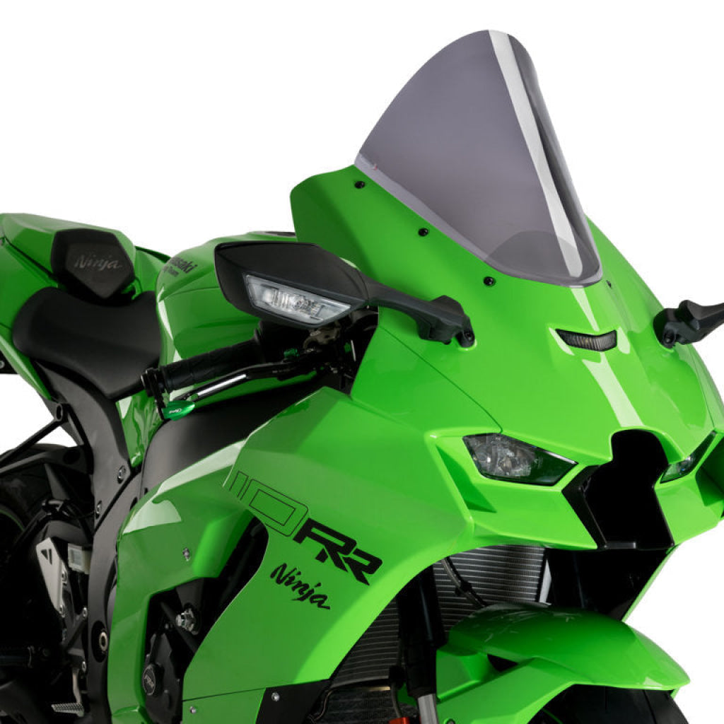 R Racing Screen For Kawasaki Zx10R 2022+ - Puig Dark Smoke Windscreen
