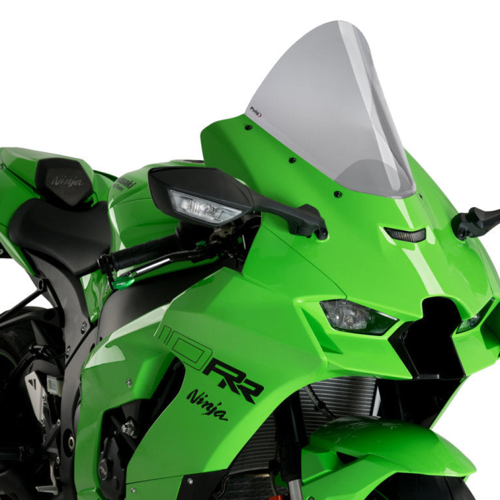 R Racing Screen For Kawasaki Zx10R 2022+ - Puig Smoke Windscreen