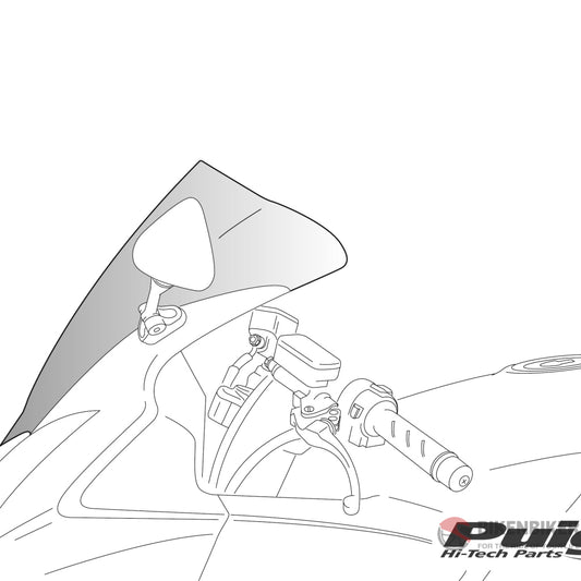 Racing Screen For Ducati 848 (2012-15) - Puig Windscreen