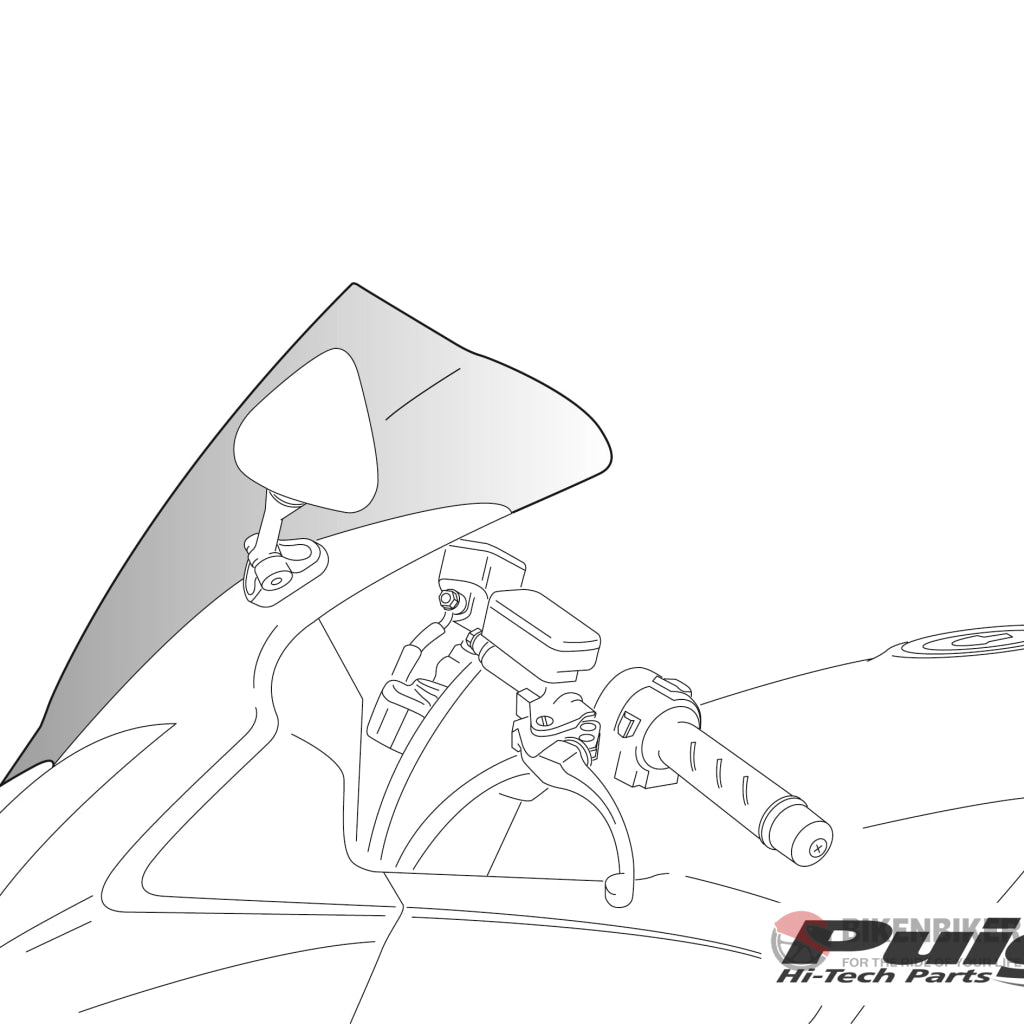 Racing Screen For Ducati 848 (2012-15) - Puig Windscreen