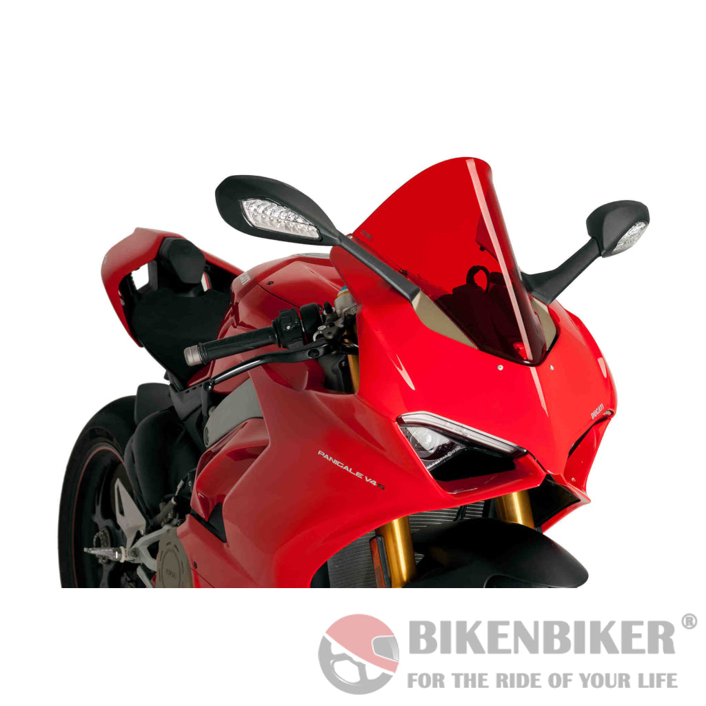 Racing Screen For Ducati Panigale V4 2018 - Puig Red