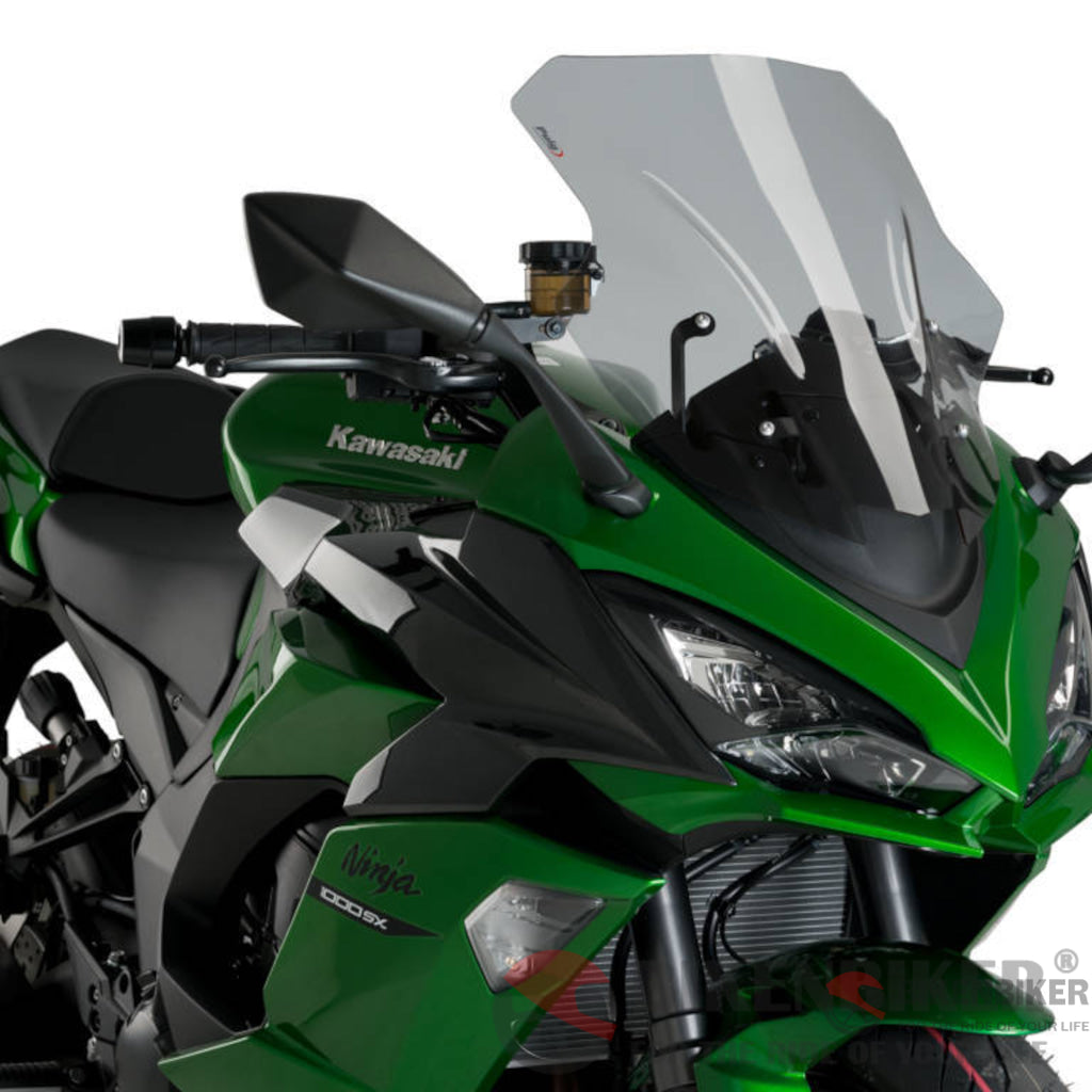Racing Screen For Kawasaki Ninja 1000 Sx 2020-Puig Smoke Windscreen