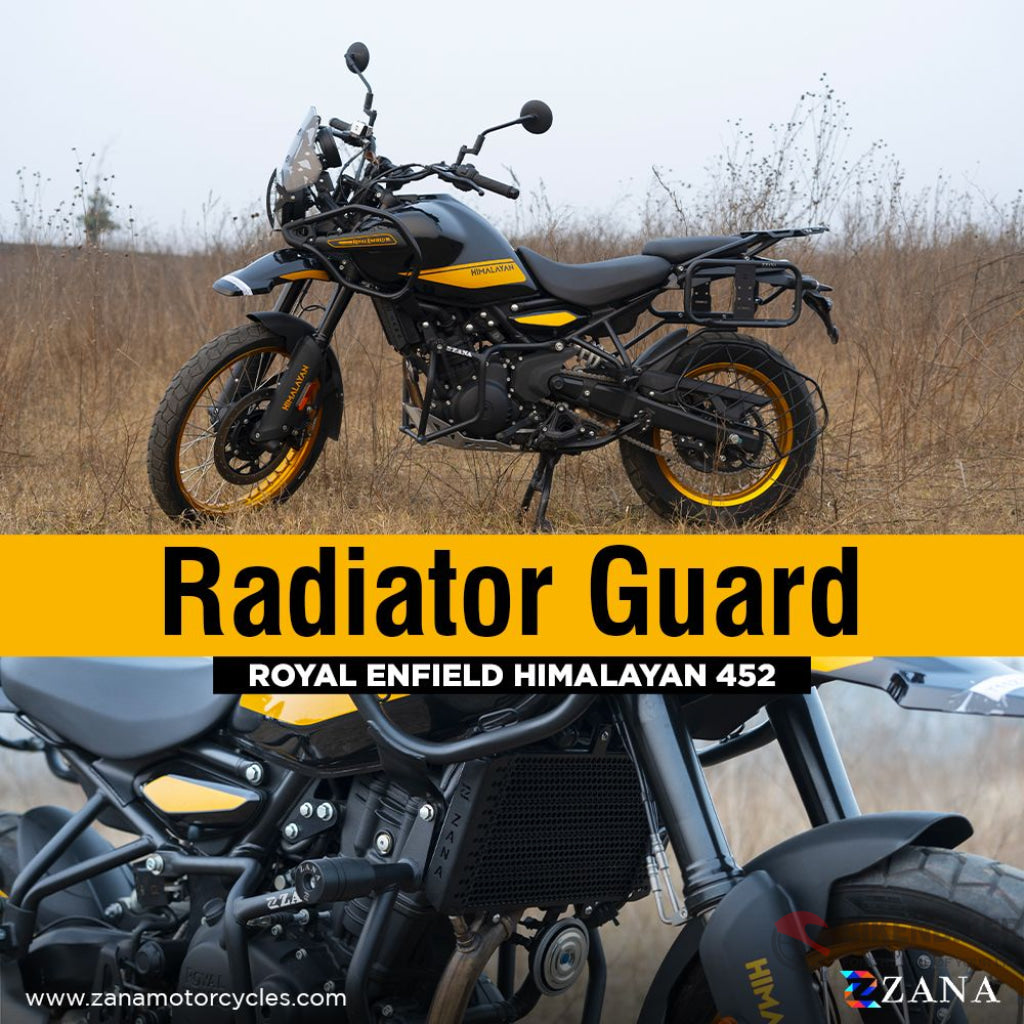 Radiator Guard Aluminium Black For Himalayan 450 Zi-8438