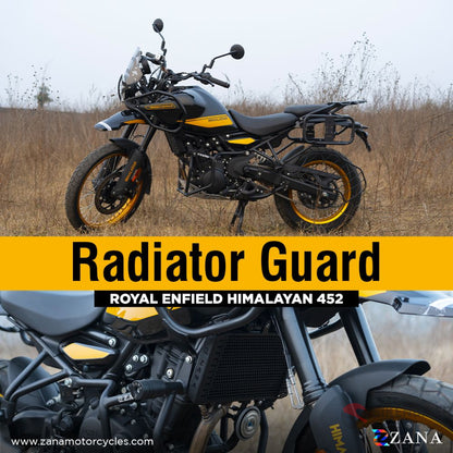 Radiator Guard Aluminium Black For Himalayan 450 Zi-8438
