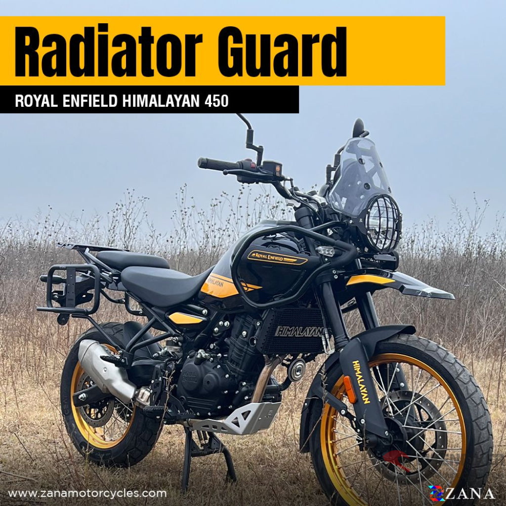 Radiator Guard Black With Himalayan Logo For 450