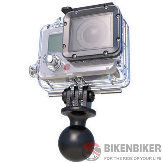 RAM 1" Ball with Custom GoPro® Hero Adapter - Bike 'N' Biker