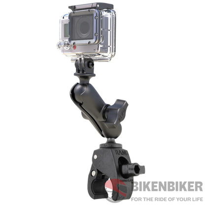 Ram Mounts Tough-Claw Double Ball Mount With Universal Action Camera Adapter Ram Accessory