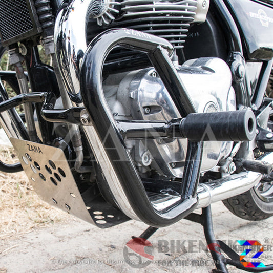 Re Continental Gt 650 & Interceptor Engine Guard With Sliders - Zana Protection