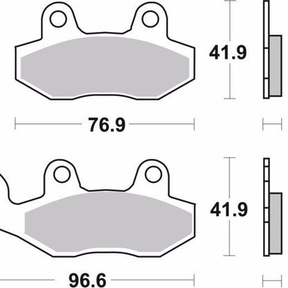 Rear Brake Pads Sintered - 07Su12Sp Brembo
