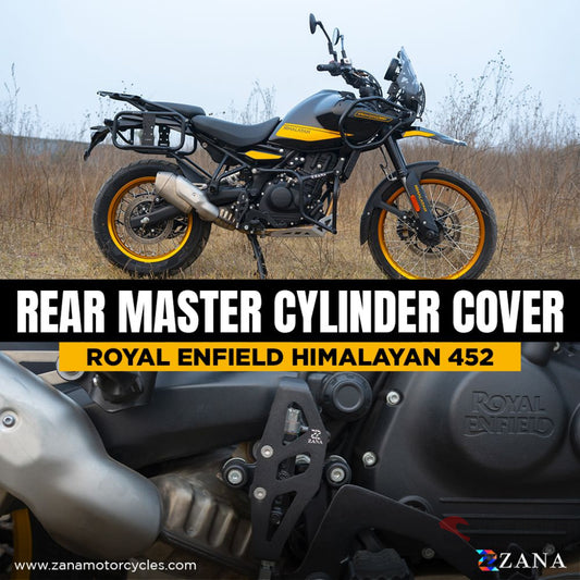 Rear Master Cylender Cover Black Aluminum For Himalayan 452 -Zi-8430