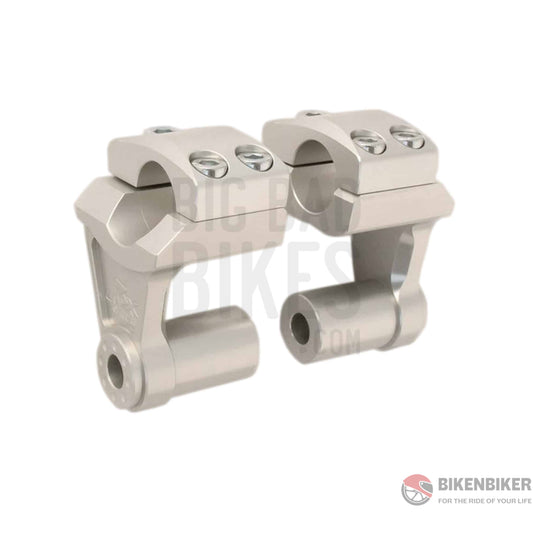 Rox Pivoting Handlebar Risers – 51 Mm Rise 22Mm Anodized Aluminium Low Profile Long Stem -3R-P2Ssm