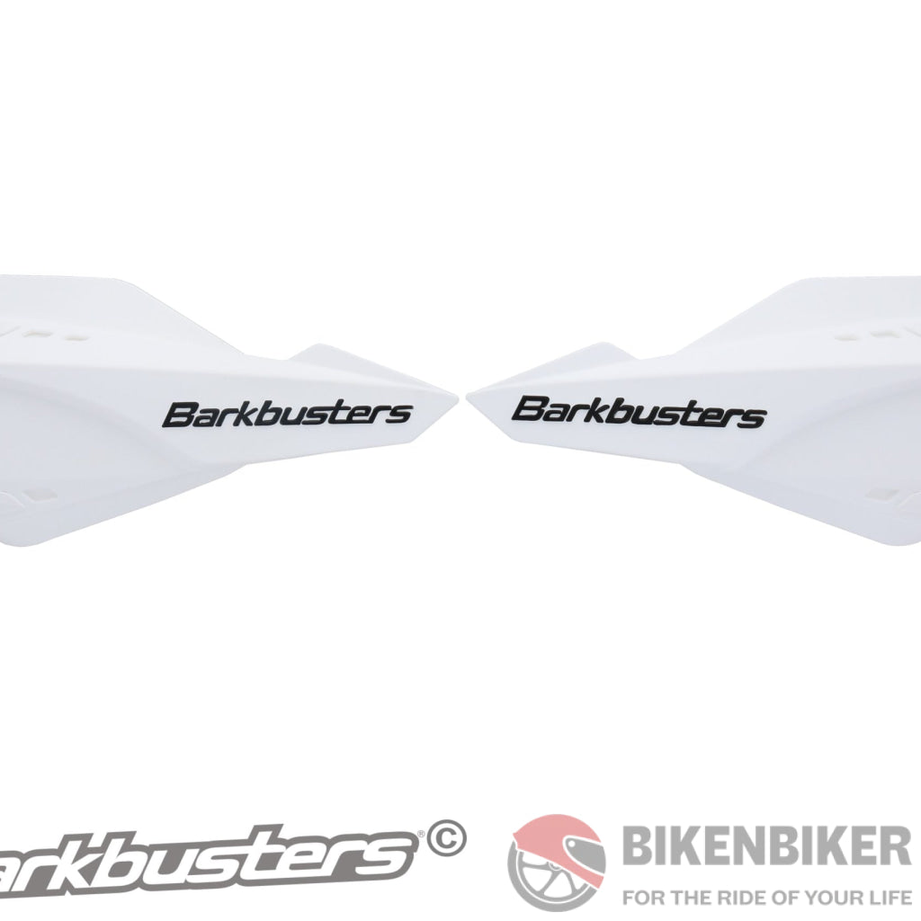 Sabre Mx/Enduro Handguards - Barkbusters White/White Hand Guards