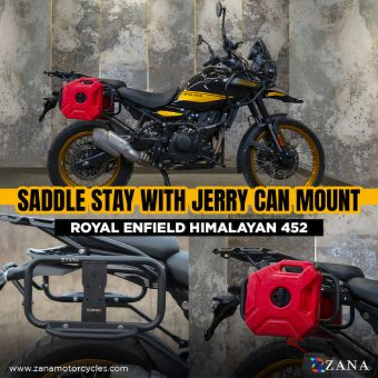 Saddle Stay With Jerry Can Mount For Himalayan 450 -Zi-8435