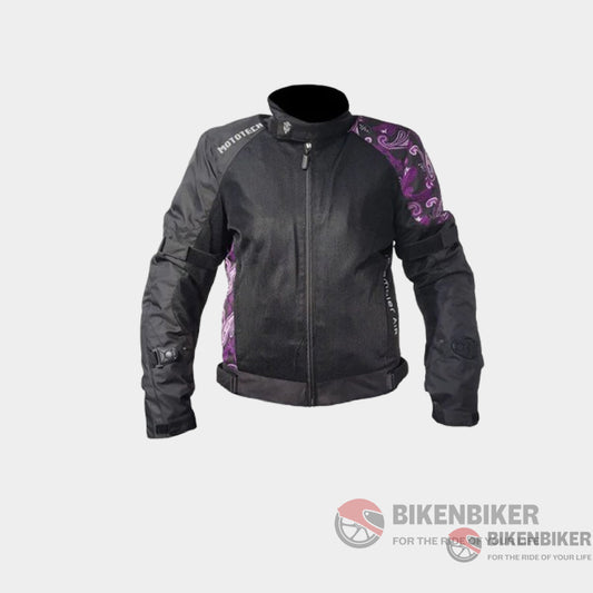 Scrambler Air Women’s Motorcycle Jacket Level 2 - Purple Mototech Riding Jackets